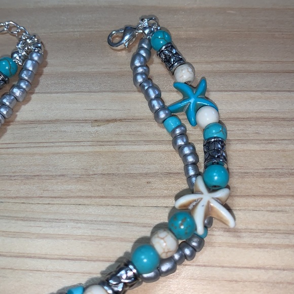 Anklets for Women Elephant and starfish Multi Layer Anklet Leg Foot - Picture 6 of 7